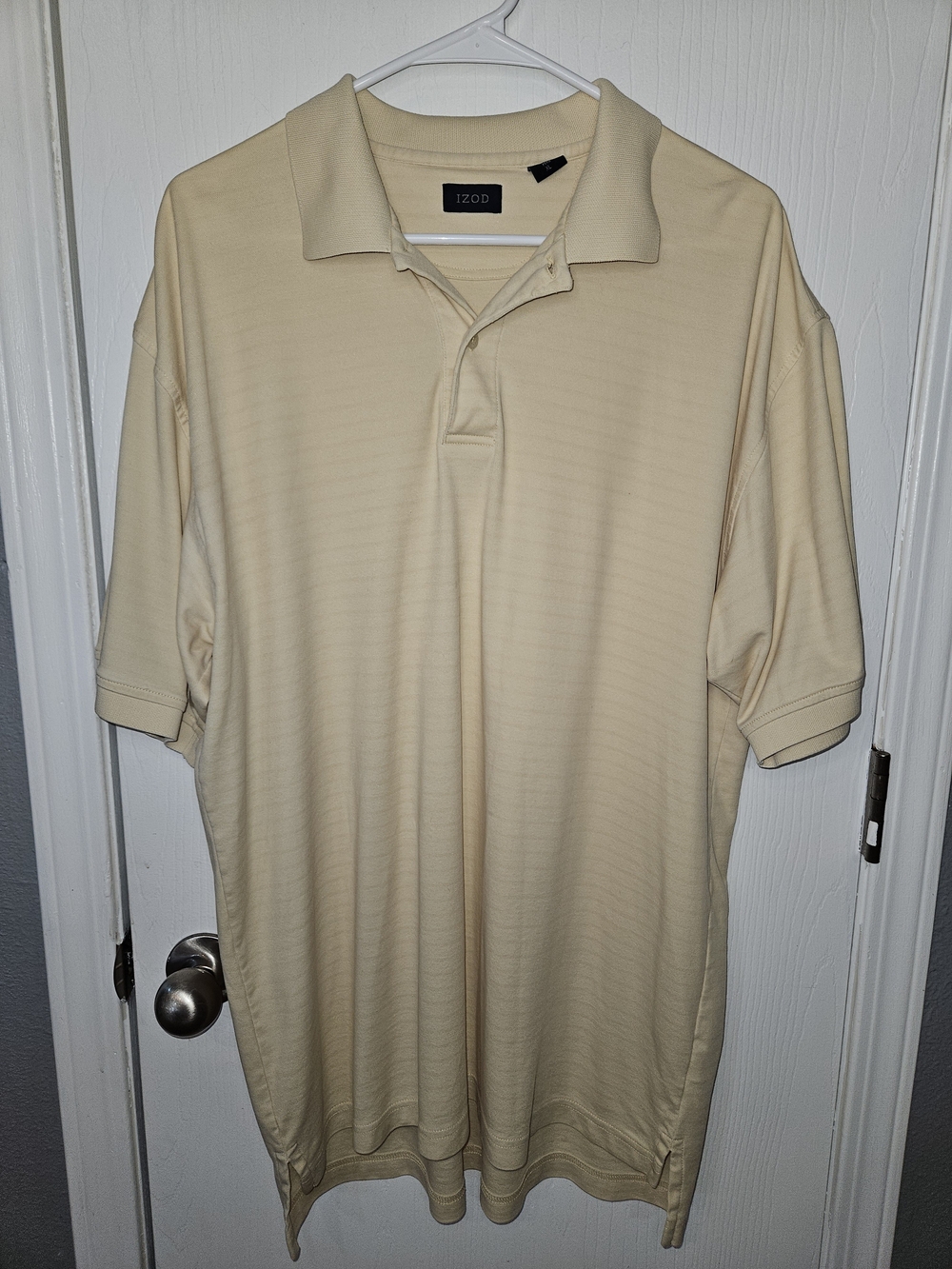 Izod Men's Light Yellow Polo Shirt